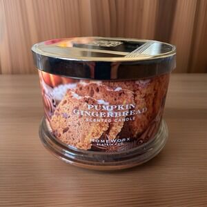 HomeWorx by Slatkin + Co. Pumpkin Gingerbread Candle‎ 4 Wick 18 Oz New Autumn